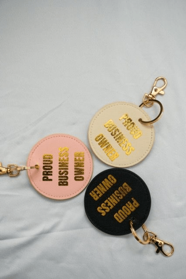 Proud Business Owner Keyring Bag Tag